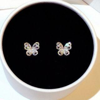Butterfly Ear Stud Silver - One Size