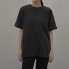 Basic Short-sleeve Napped T-shirt