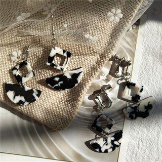 Marble Earring / Clip-on Earring