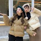 V-neck Puffer Jacket