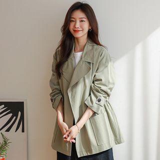 Open-front Paisley-lined Safari Coat