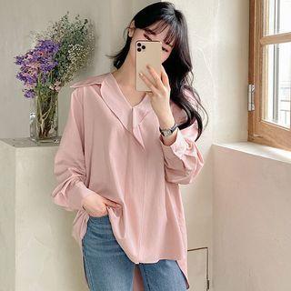 Half-placket Pastel Shirt
