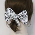Print Fabric Wired Hair Tie