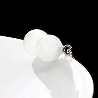 925 Sterling Silver Bead Threader Earring 1 Pair - Beans - Silver - One Size