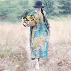 Tree Print Maxi Shift Dress As Shown In Figure - One Size
