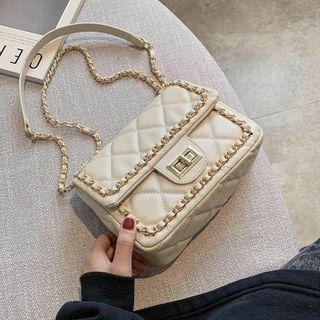 Quilted Chained Strap Crossbody Bag