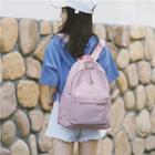Hoop-accent Nylon Backpack