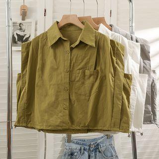 Details Loose-fit Crop Shirt