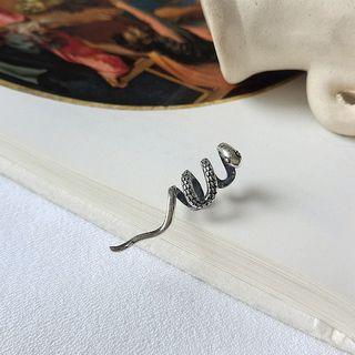 925 Sterling Silver Snake Cuff Earring As Shown In Figure - One Size