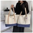 Two-tone Canvas Tote Bag (various Designs)