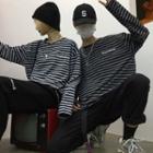 Long-sleeve Letter Embroider T-shirt