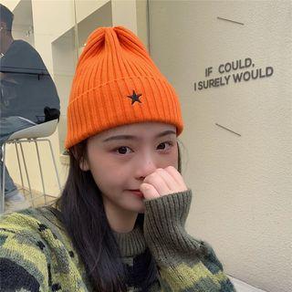 Star Embroidered Beanie