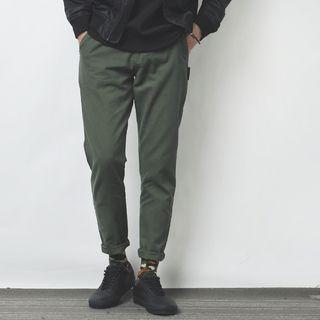 Letter Embroidered Pants