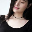 Rhinestone Bead Choker