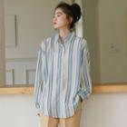 Long-sleeve Striped Shirt Stripe - One Size