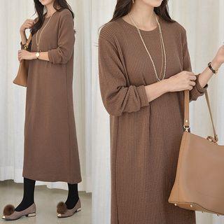 Ribbed Long Pullover Dress