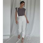 Lightweight High-waist Straight-cut Jeans