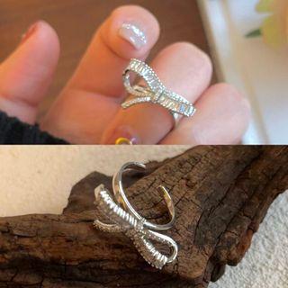 Bow Ring 1550a - Silver - One Size