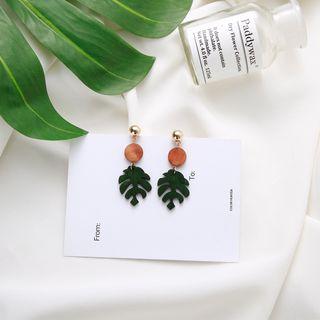 Leaf Wooden Earring