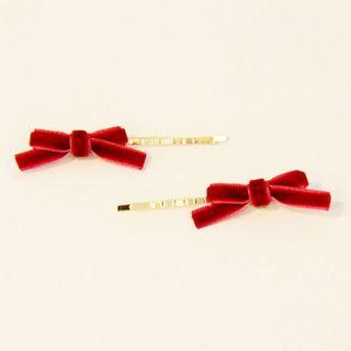 Velvet Ribbon Hair Clip