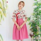 Modern Hanbok Purple Skirt 2 Pieces Set