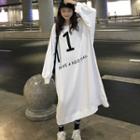 Lettering Maxi Pullover Dress