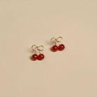 Cherry Stud Earring 1 Pair - Gold - One Size