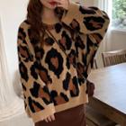 Leopard Sweater As Shown In Figure - One Size