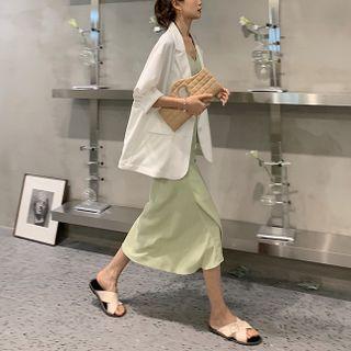 Plain Camisole Top / Midi Skirt