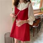 Basic Jumper Dress Red - One Size