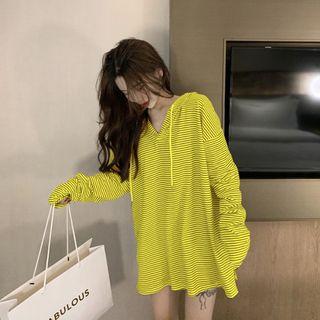 Hooded Backless Long-sleeved Sweater