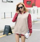 Round-neck Sleeveless Knit Top