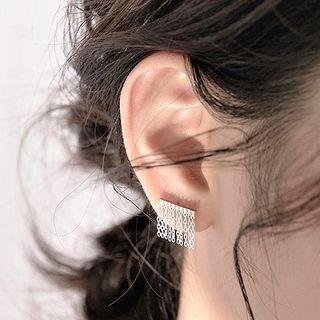 Fringed Sterling Silver Earring