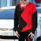 Two-tone Lace-up Sweater