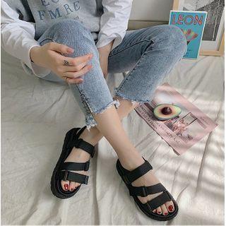 Adhesive Tab Slingback Flat Sandals