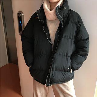 Padded Jacket / Turtleneck Sweater/ Harem Pants