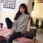 Over Fit Striped T-shirt