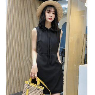 Tie-neck Mini Tank Dress