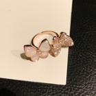 Butterfly Rhinestone Cat Eye Stone Open Ring / Necklace / Earring / Bracelet