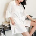 Plain Shirt Sleep Dress