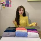 Colored Cowl-neck T-shirt