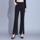 Mid Waist Crop Bootcut Pants