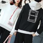 Couple Matching Lettering Hoodie / Sweatpants