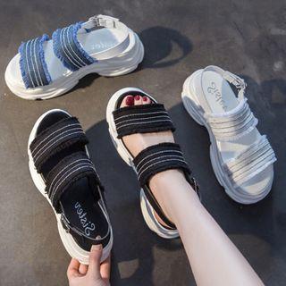 Ankle-strap Platform Flat Sandals