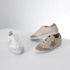 Faux-suede Star-patch Sneakers