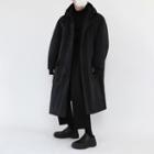 Hooded Midi Zip-up Coat