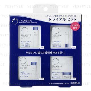 Transino - Whitening Skincare Series Trial Set: Lotion 1.5ml X 4 + Essence 0.5g X 4 + Milk 1ml X 4 + Cream 0.5g X 2 14 Pcs