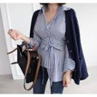 Dolman-sleeve Chunky-knit Cardigan