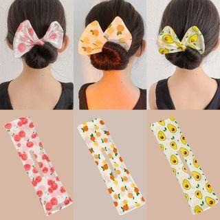 Set Of 3: Print Hair Bun Maker (various Designs)