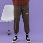 Corduroy Straight-cut Cargo Pants